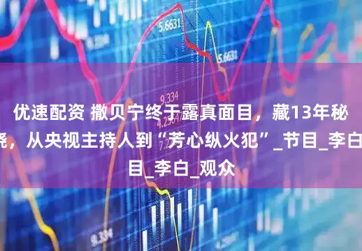 优速配资 撒贝宁终于露真面目，藏13年秘密揭晓，从央视主持人到“芳心纵火犯”_节目_李白_观众